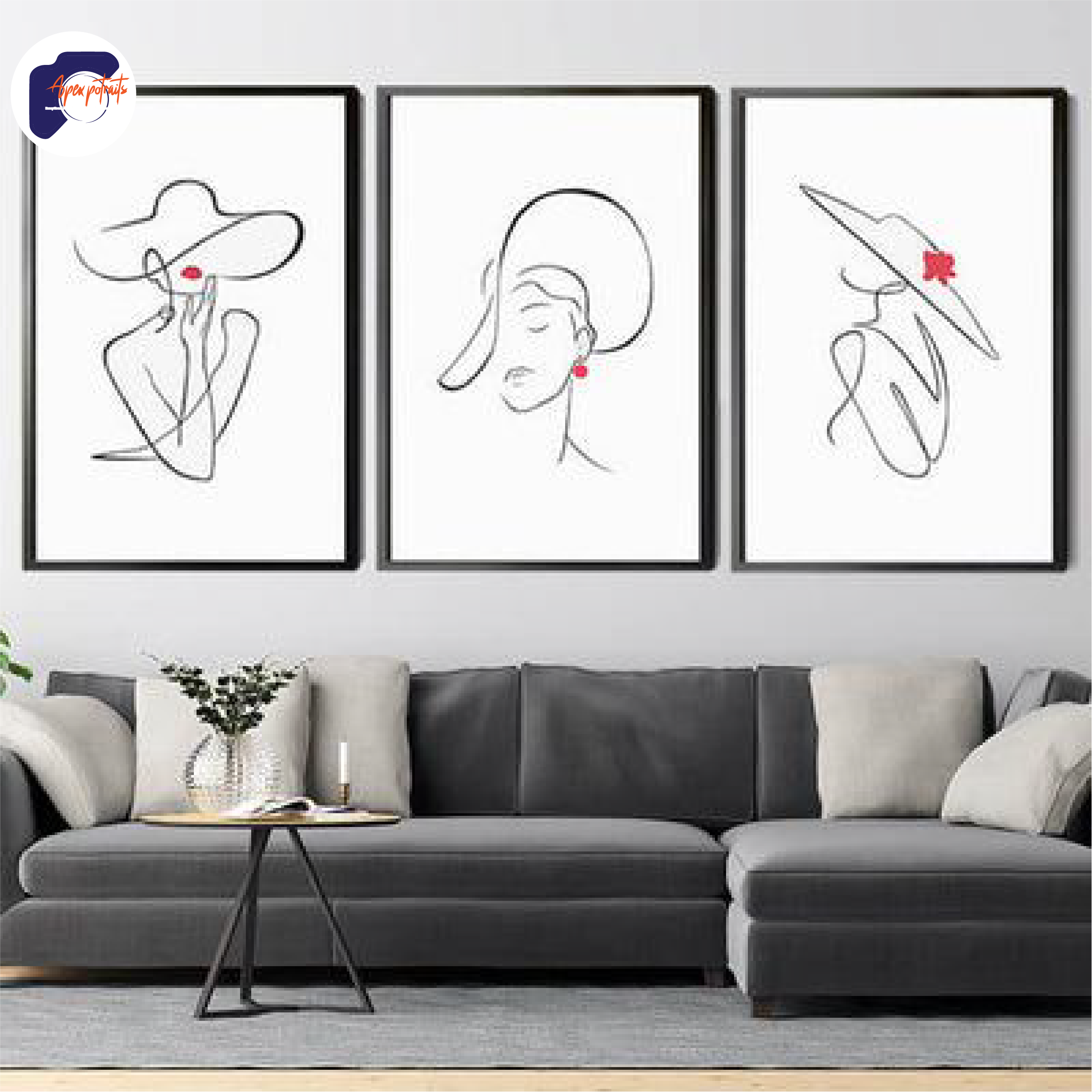 3pcs- A3 ModernWall art